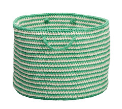 Ladedah Green Crochet Basket