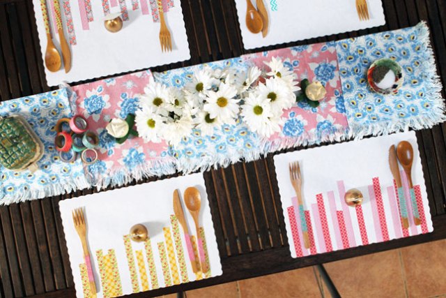 Sunday brunch washi tape DIY